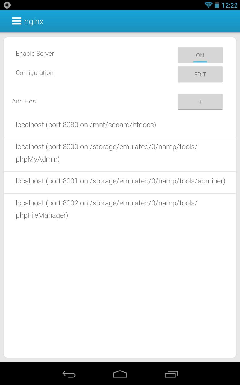 Скачать NAMP nginx android web server на ПК | Официальный представитель  GameLoop