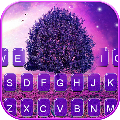 Dreamy Purple Tree Tema