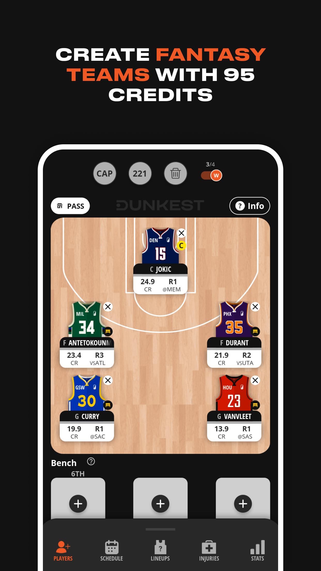 Скачать Dunkest - NBA Fantasy на ПК | Официальный представитель GameLoop