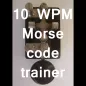 Treinador Morse code CW 10 WPM