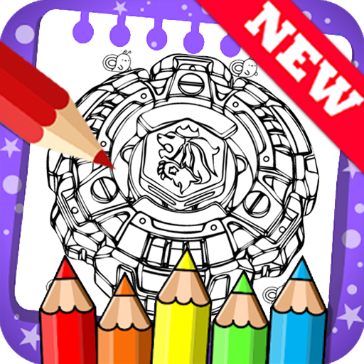 Draw colouring pages for Beyblade by Fans