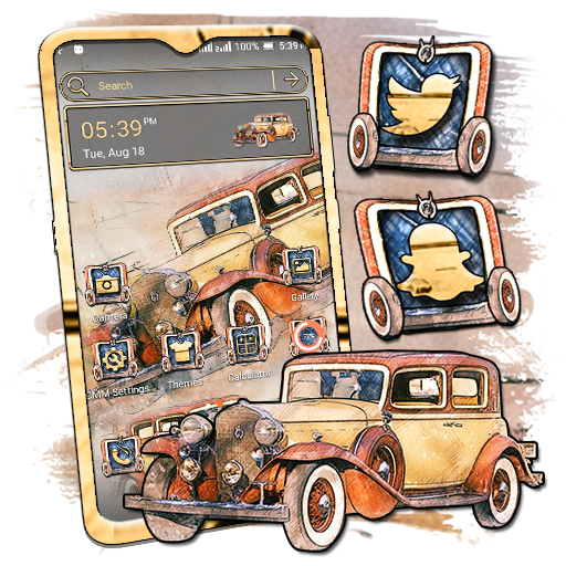 Vintage Car Painting Theme