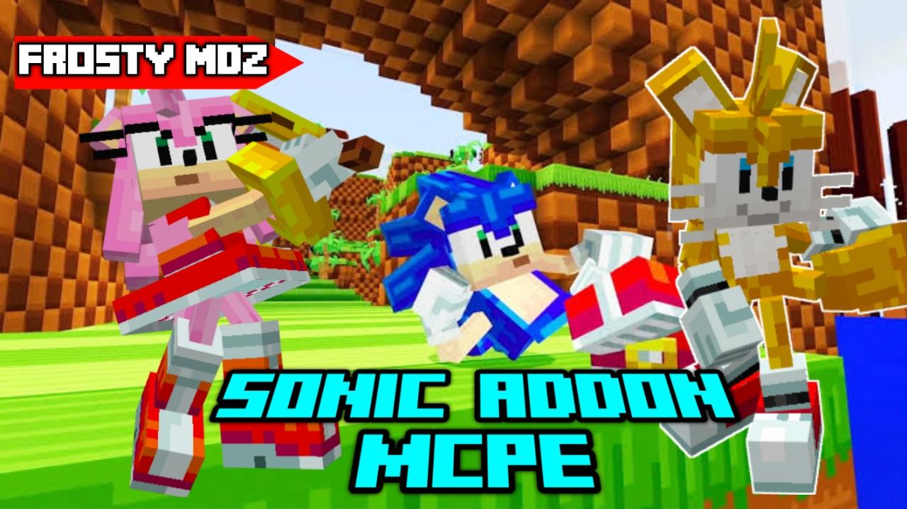 Download Sonic Mod 2 for MCPE addon android on PC