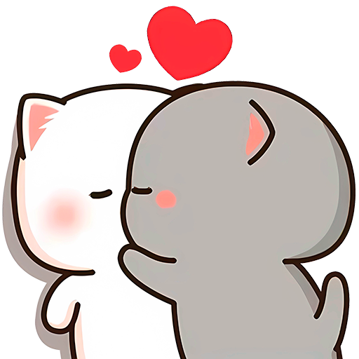 Mochi Peach Cat Stickers