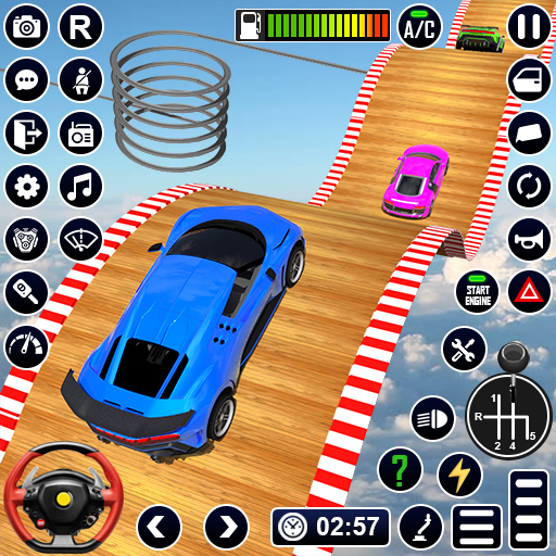 गाडी वाला गेम - स्टंट कार 3d
