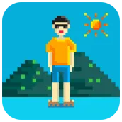 Pixel style weather widget