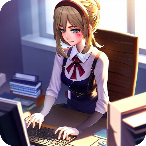 Anime Games: Office Girl Sim