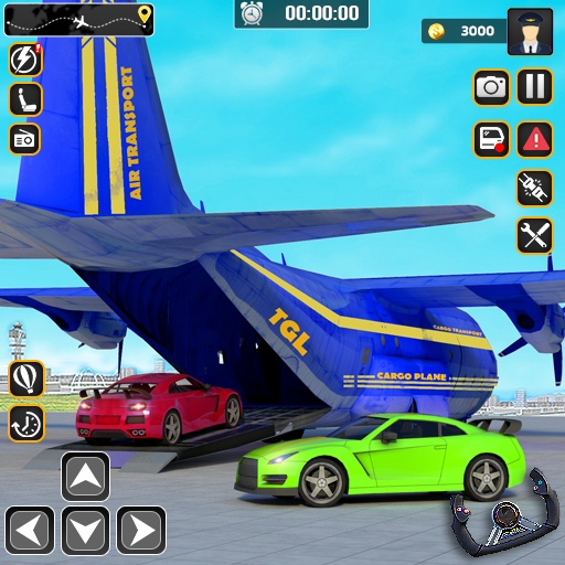 jogo de avião transporte carro