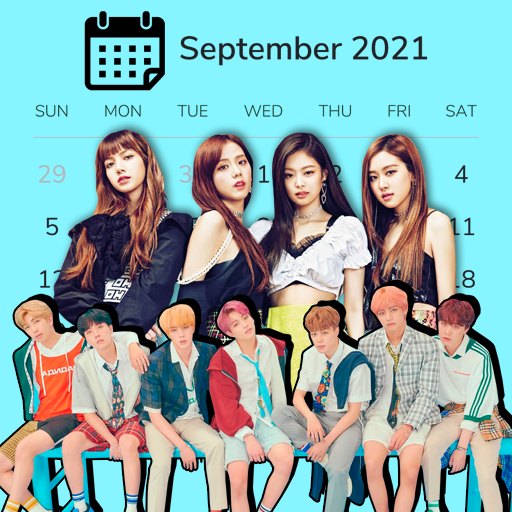 K-POP Calendar Widgets