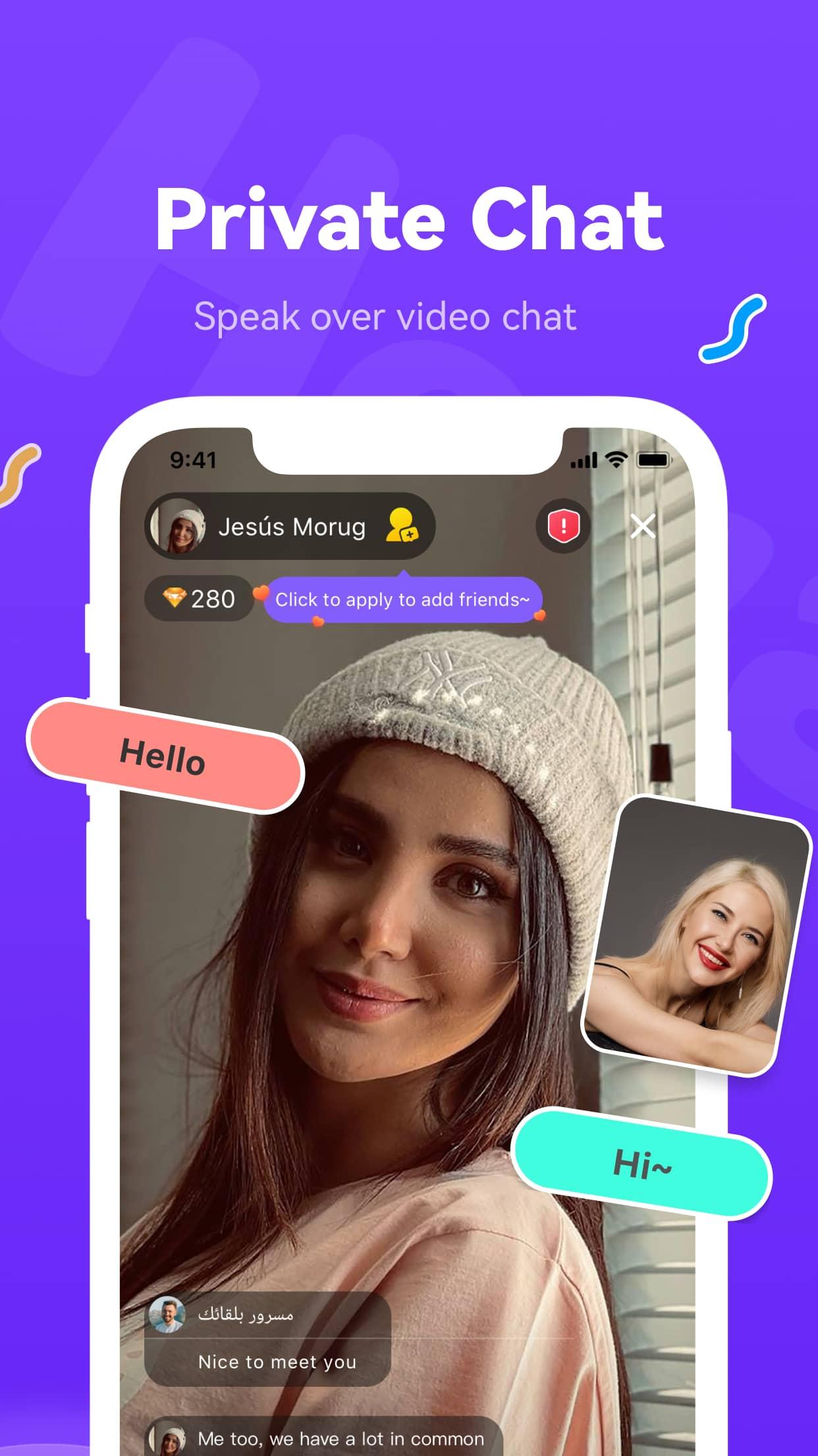 Download Heya - Video chat.Live.Friends android on PC