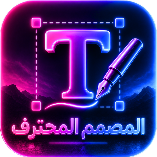 المصمم المحترف كتابة على الصور