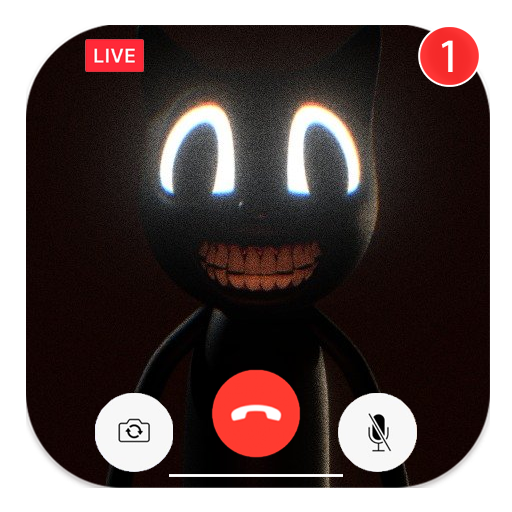 Scary Cartoon Cat Fake Chat An