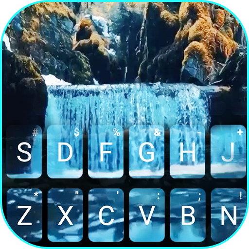 Waterfall Live HD Keyboard Bac