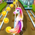 Rainbow Unicorn Game Lari Lari