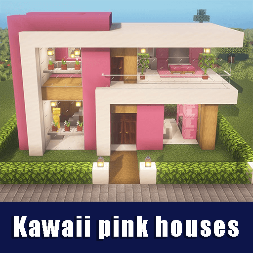 Kawaii pink houses for mcpe