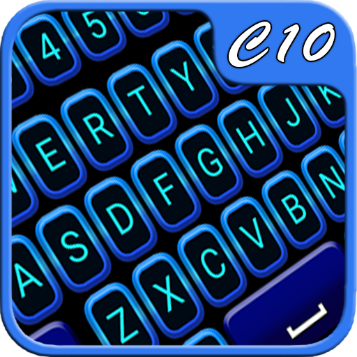 Blue Neon Keyboard