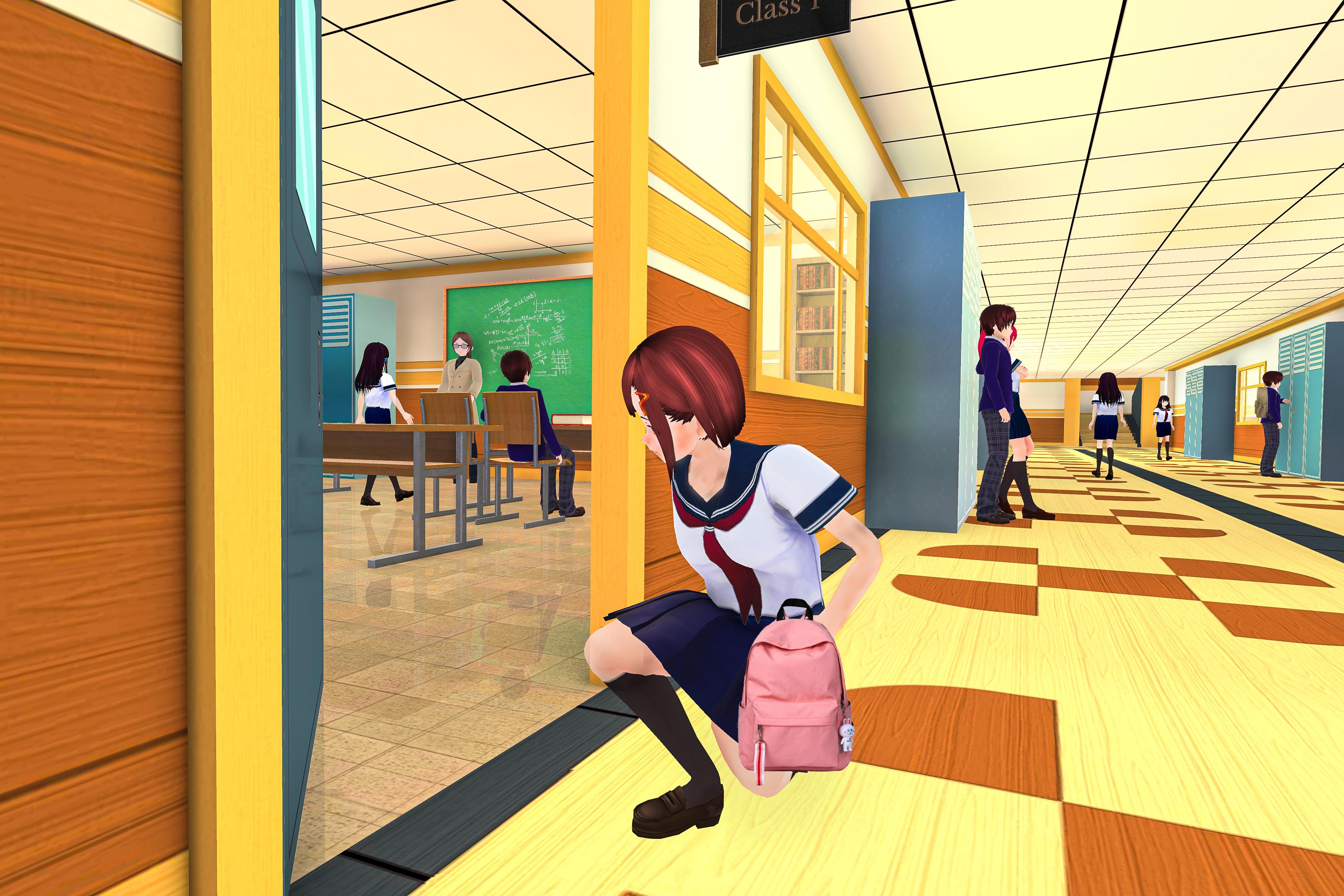 Download Anime Girls School Simulator android on PC