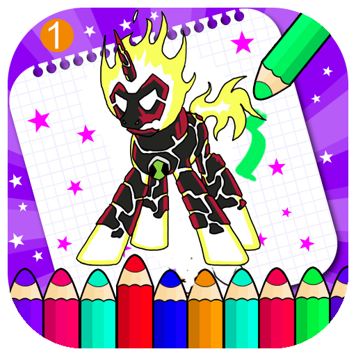 Ben Pony Coloring Book 10 for Heros Aliens 🖍️