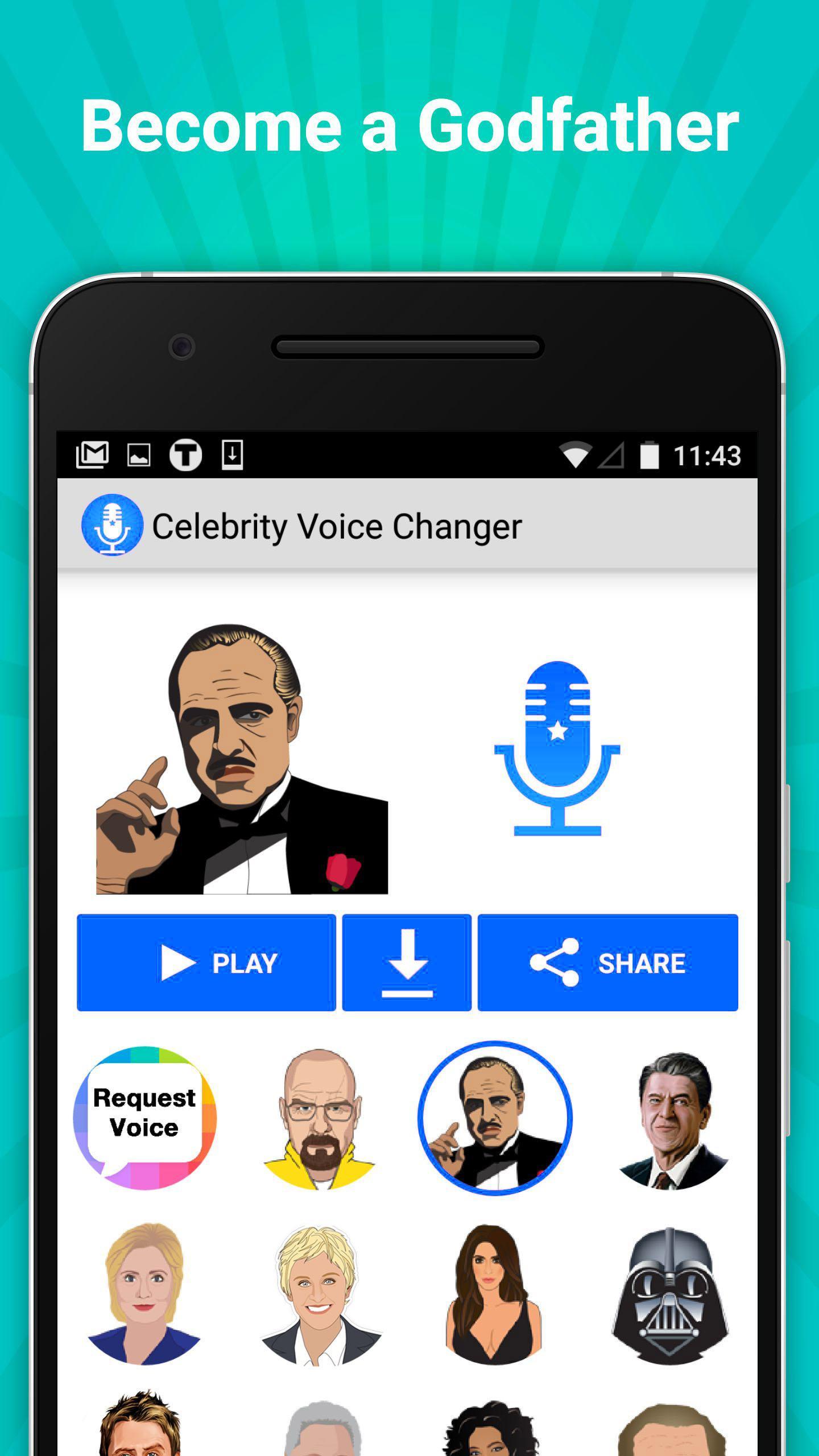 Скачать Celebrity Voice Changer Lite на ПК | Официальный представитель  GameLoop