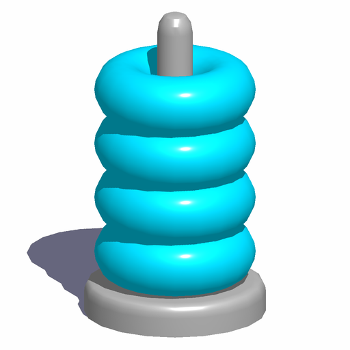 Sort Hoop Stack Color - 3D Col