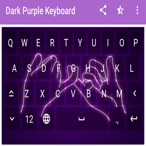 Темно-фиолетовая клавиатура