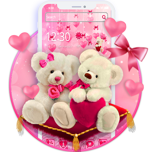 White teddy bear theme