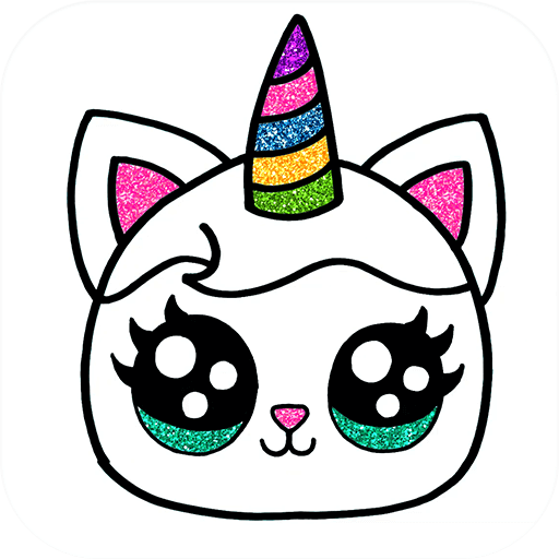 Cat Unicorn Coloring Book