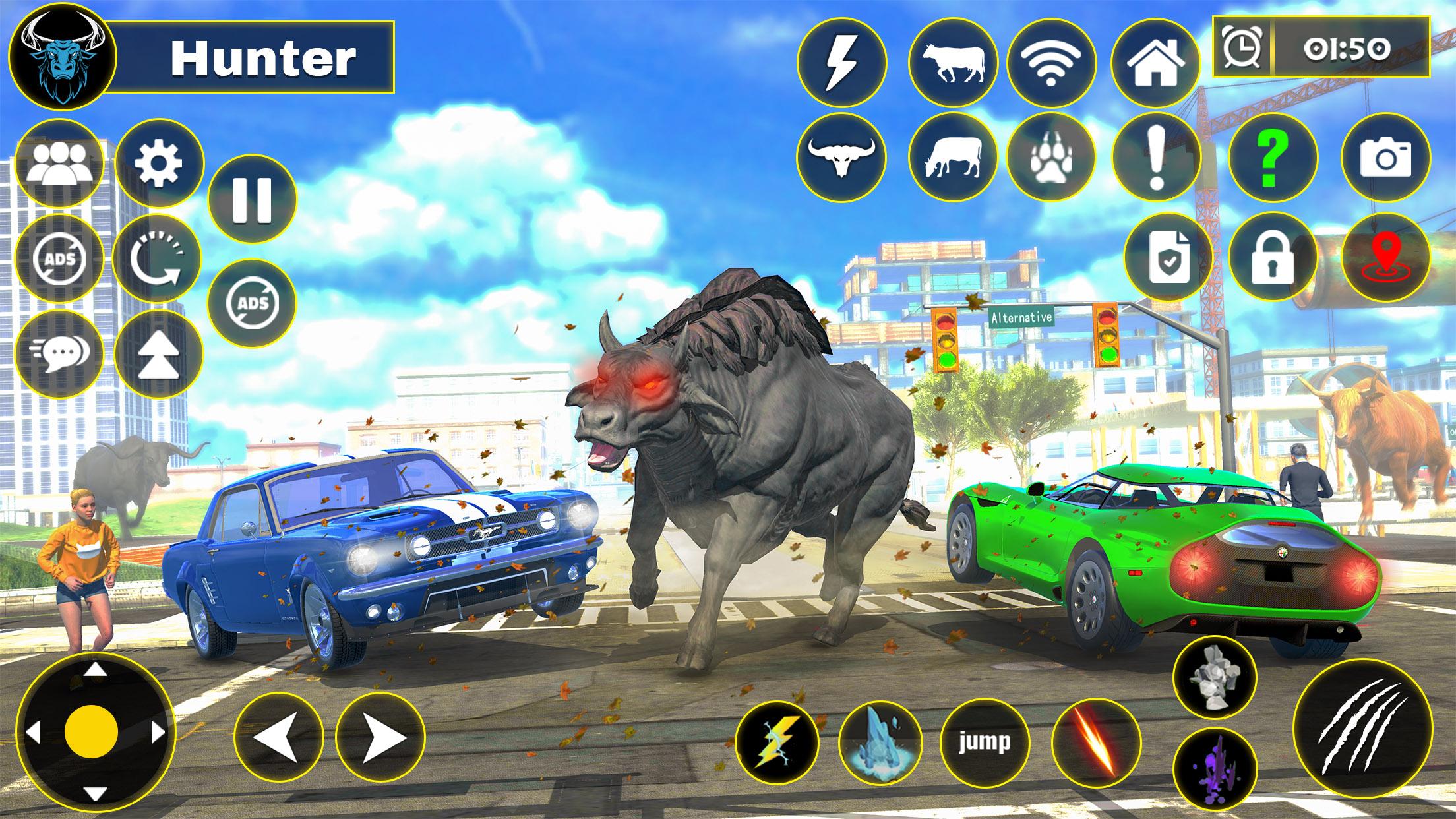 Download Scary Wild Cow Rampage Game android on PC