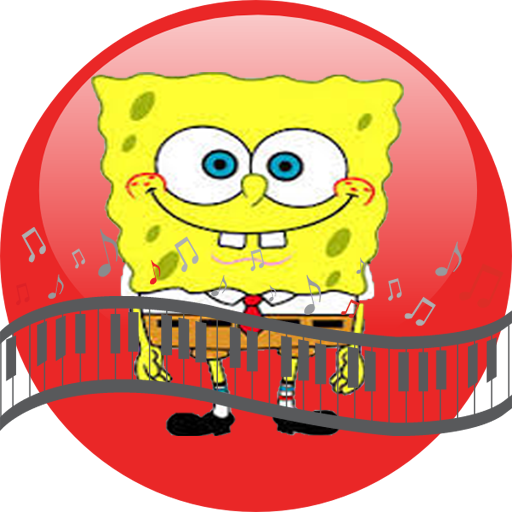 Sponge Bob Piano Square Tile