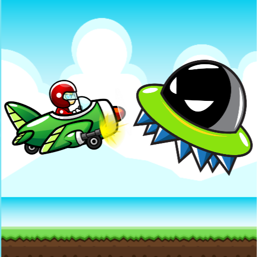 Airplane vs UFO: 2D game