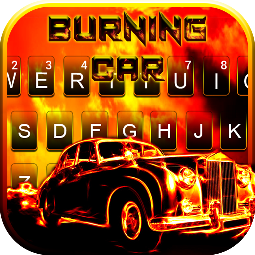 Burning Car Keyboard Theme