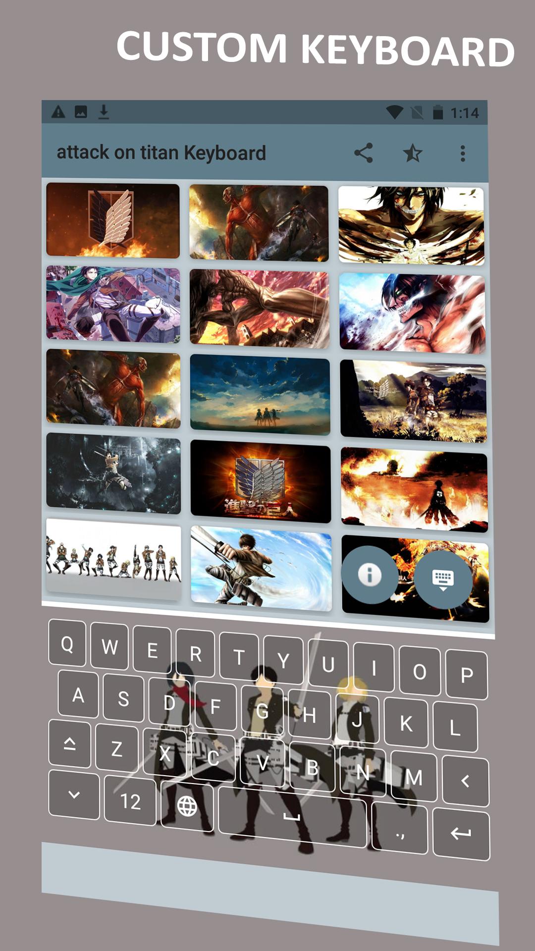 Скачать anime keyboard attack on titan на ПК | Официальный представитель  GameLoop