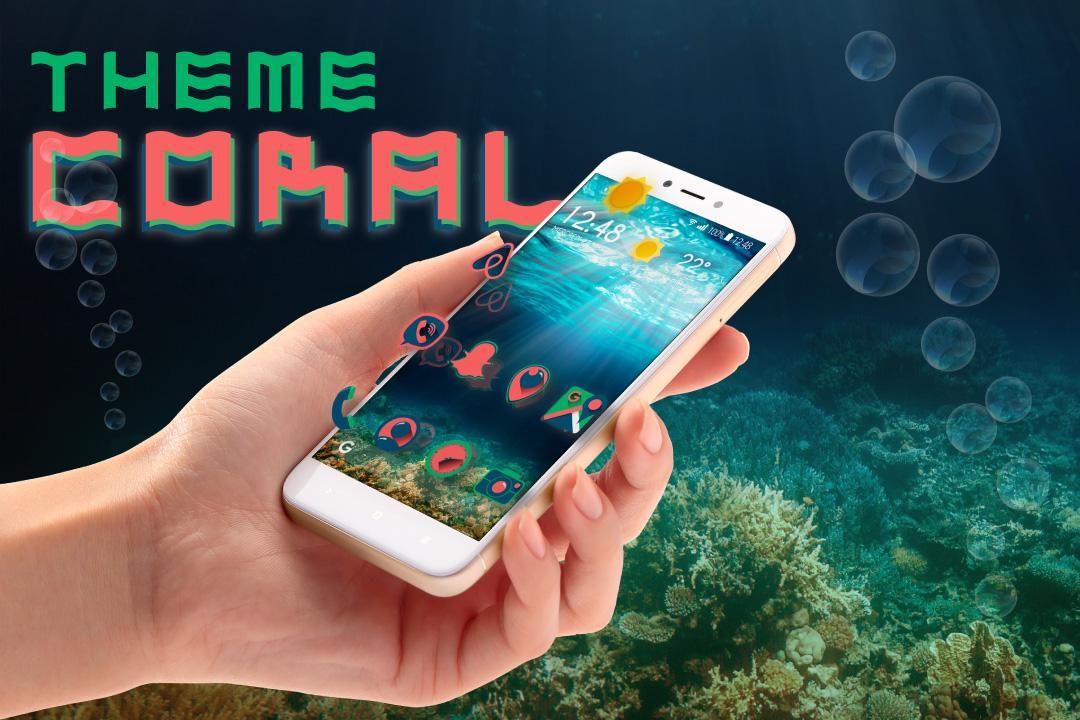 Download Apolo Coral - Theme Icon pack android on PC