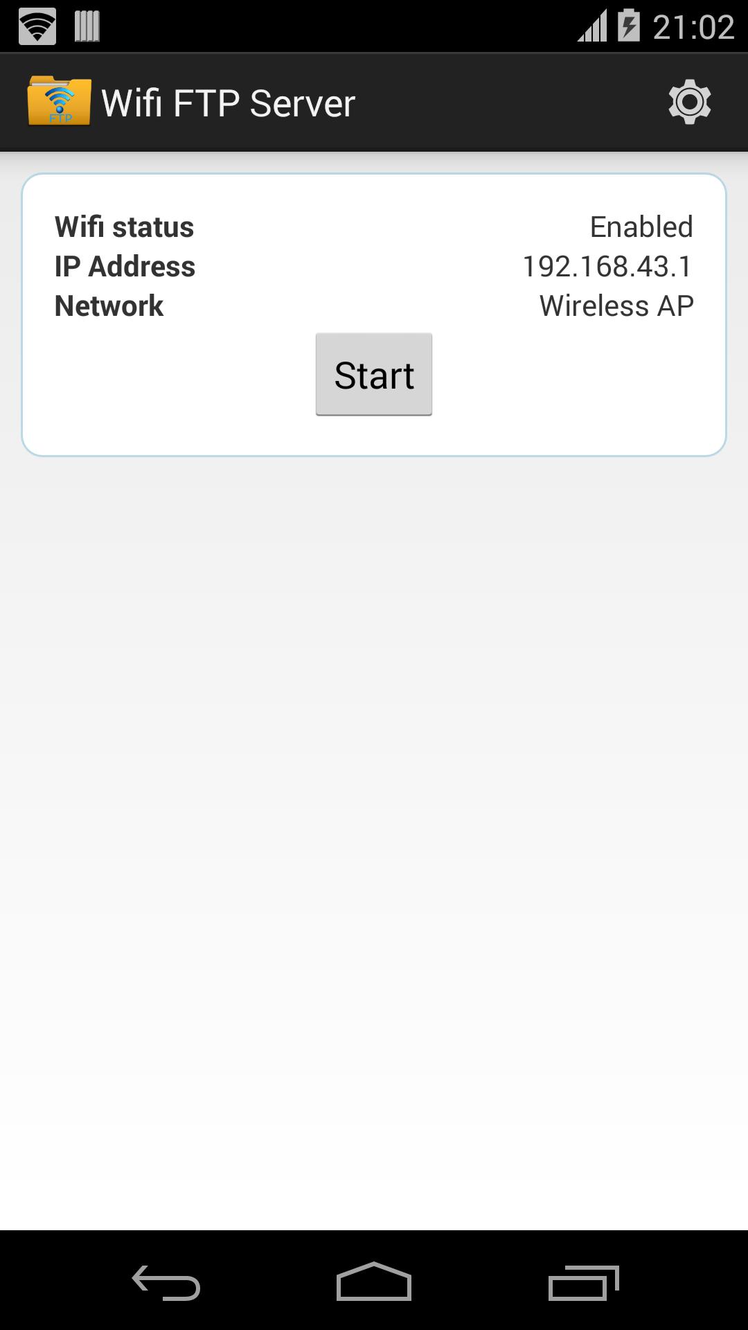 Download WiFi FTP Server android on PC