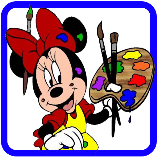 How to color Minnie Mouse & Mickey