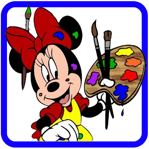 How to color Minnie Mouse & Mickey