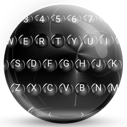 Keyboard Theme Spheres Black