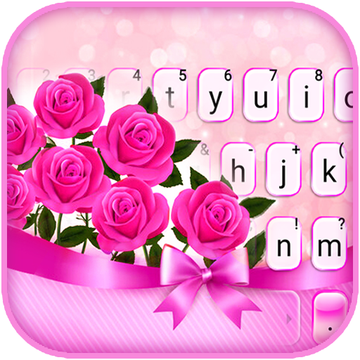 Pink Roses Love Klavye Teması