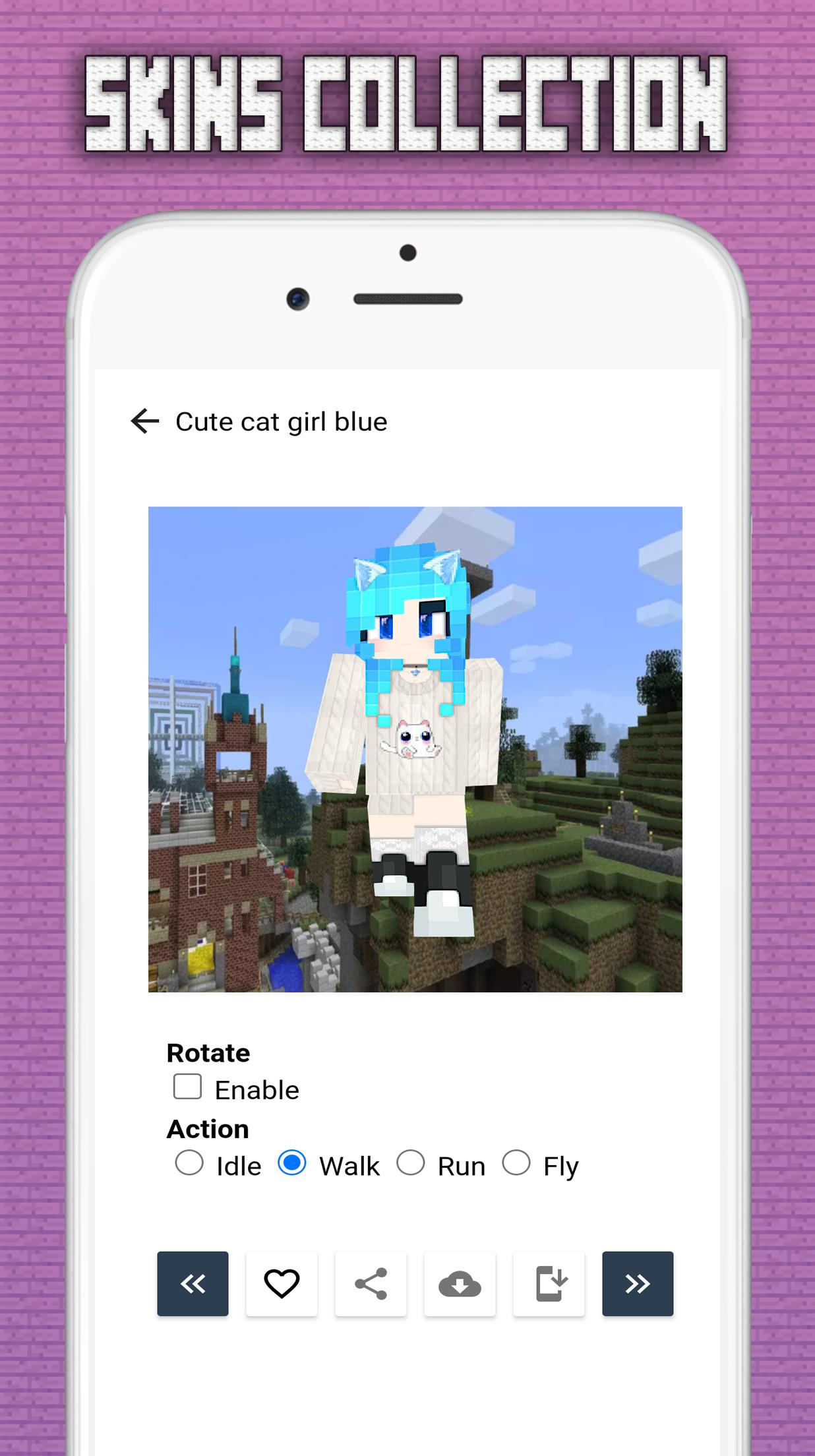 Скачать Cute Girls Skins For Minecraft на ПК | Официальный представитель  GameLoop