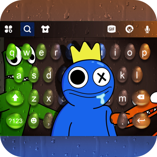 Blue Rainbow Friends Sticker - Blue Rainbow Friends - Discover & Share GIFs