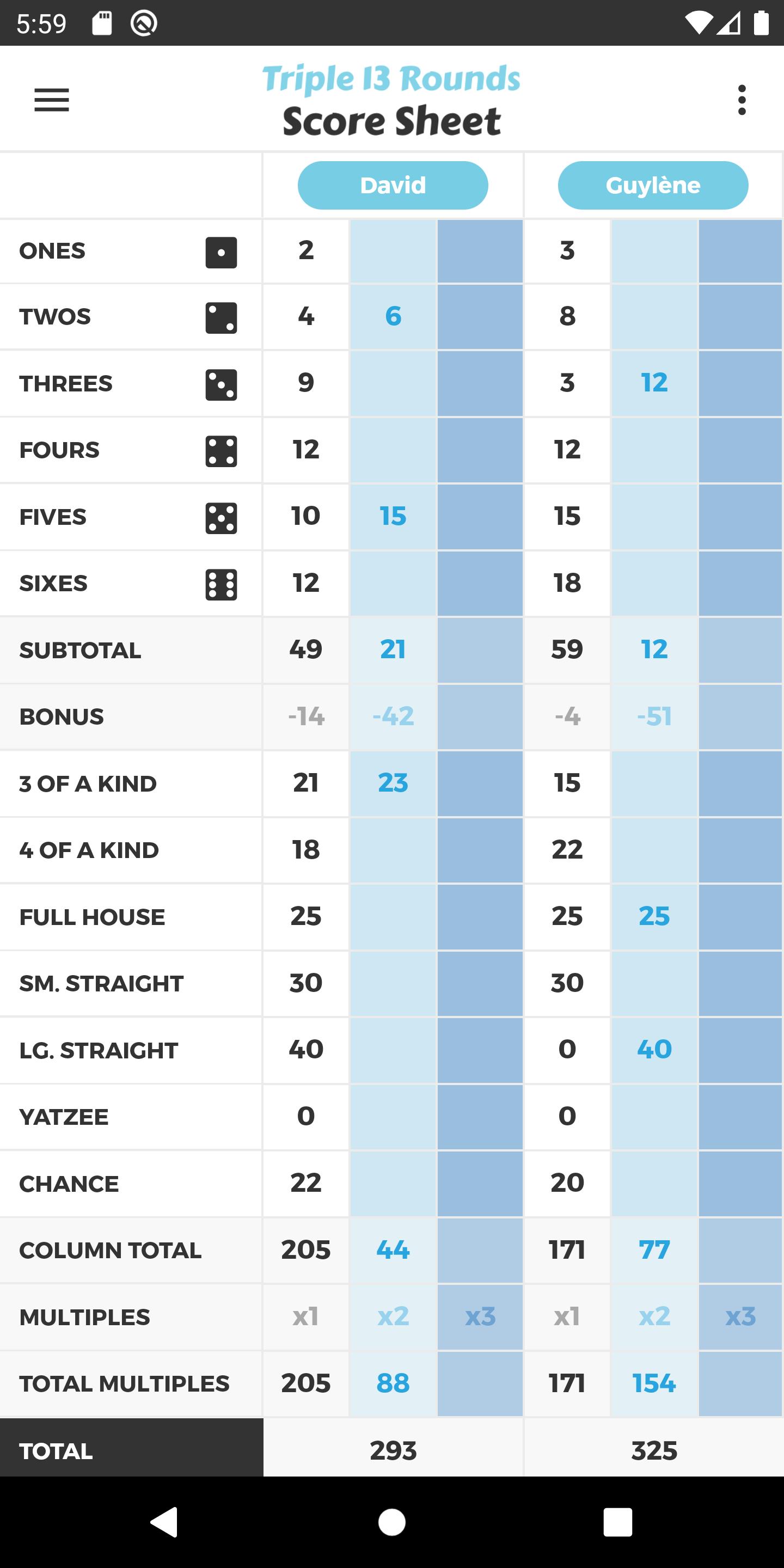 descargar-triple-13-rounds-score-sheet-en-pc-gameloop-oficial