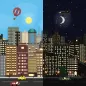 Pixel Cityscape Live Wallpaper