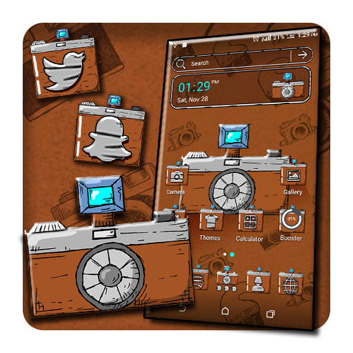 Camera Doodle Theme Launcher