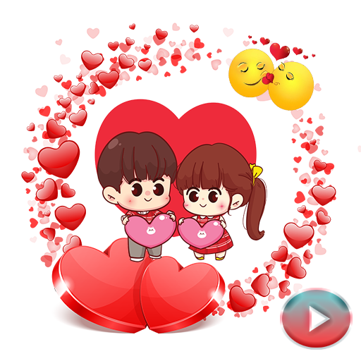 Animated Love Story Stickers