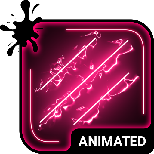 Pink Neon Keyboard & Wallpaper