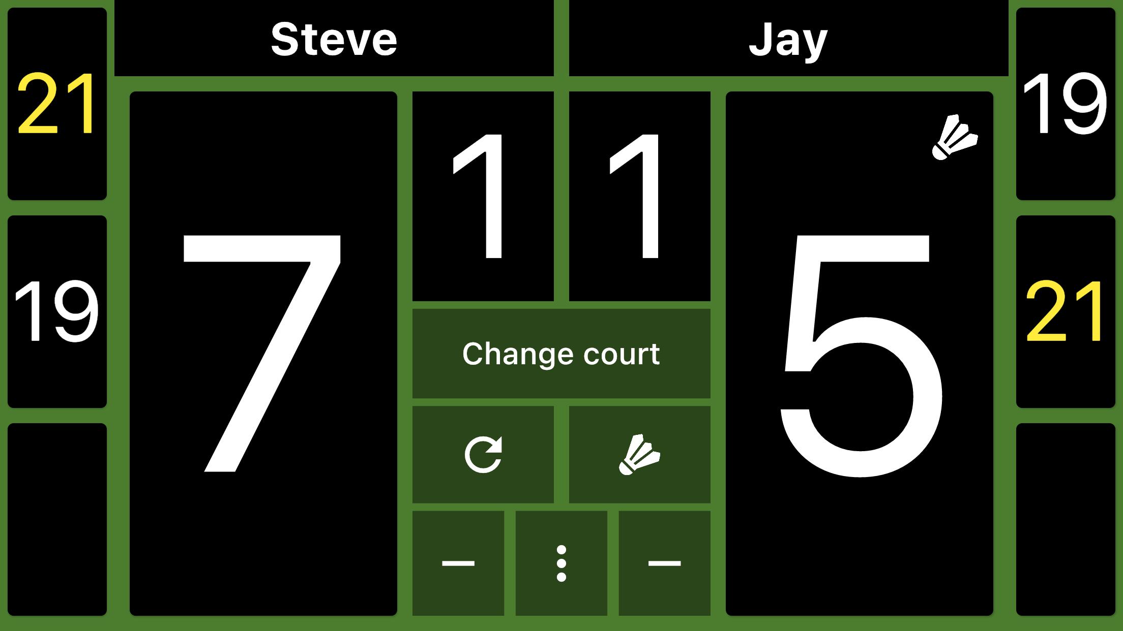 Badminton deals score app