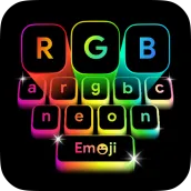 Papan Ketik RGB: Fonts, Emoji