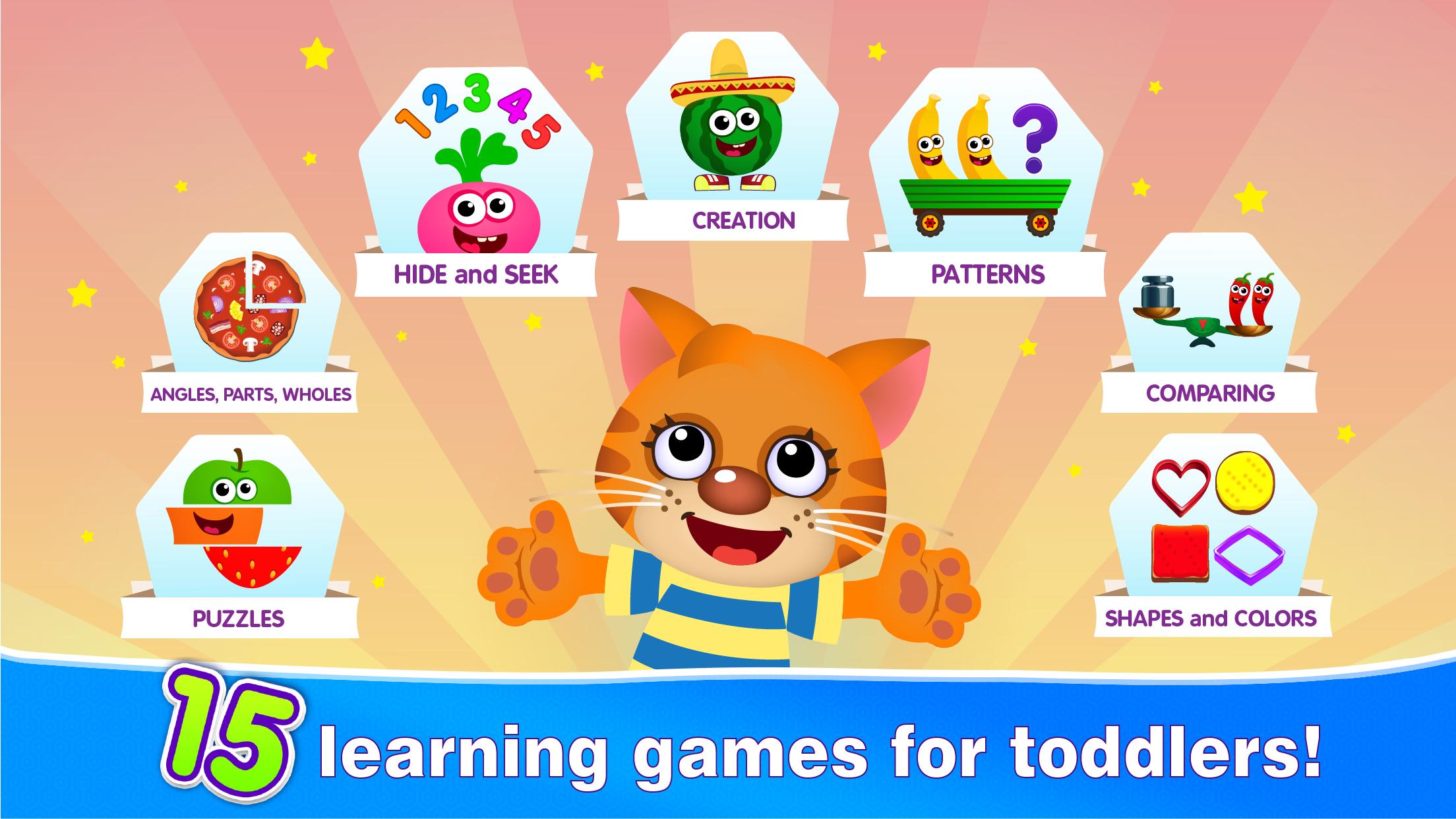 Baixar e jogar Crianças jogo de aprendizagem! no PC com MuMu Player