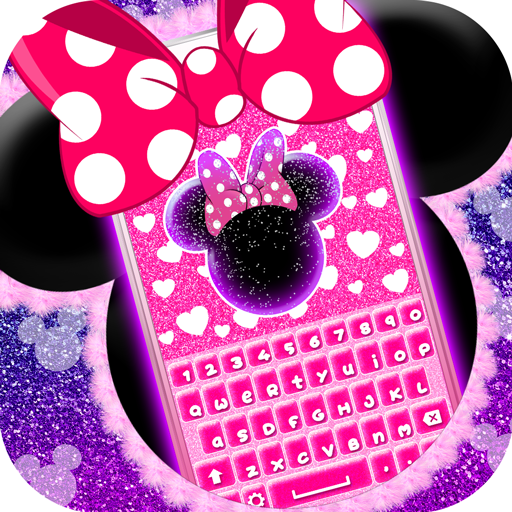 Minnie Glitter Keyboard