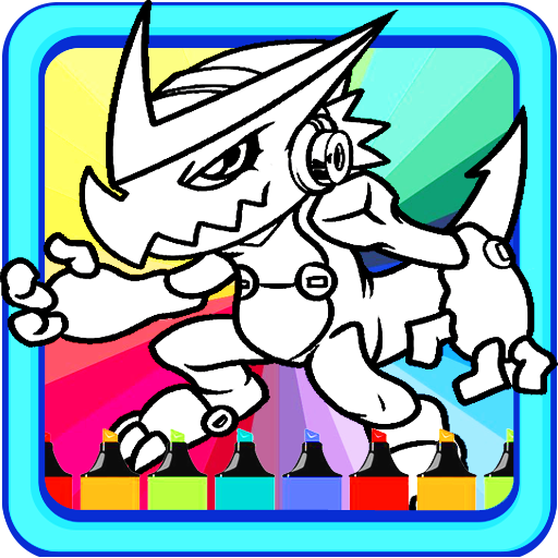 Digi-Monsters Coloring Book